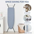 thumbnail image 6 of KK KINGRACK Ironing Board, Iron Board with Heat Resistant Cover & Iron Rest, 7 Height Adjustable, 43x13 in, Blue, 6 of 7