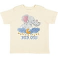thumbnail image 3 of Inktastic Big Sis Cute Elephants with Moon and Stars Girls Toddler T-Shirt, 3 of 5