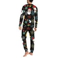 thumbnail image 4 of Renewold Matching Family Christmas Pajamas Set Soft Holiday Clothes Sleepwear for Men Size 6XL 2 Pieces Cozy Round Neck Loungewear Pj Set with Pockets, 4 of 5