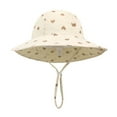 thumbnail image 3 of RMGVDSD Toddler Baby Girl Sun Hat Adjustable Bucket Hat Kids Summer Outings Vacation Picnics Casual Outfits Lightweight Sun Hats, 3 of 4
