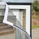thumbnail image 2 of Mosquitera blanca ventana marco magnético blanco 120x150 cm antimosquitos, 2 of 5