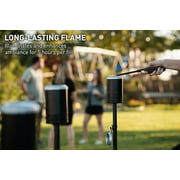 Solo Stove Mesa Torch | Backyard Torch for Outside, 5 Hour Burn Time, Cold-Rolled Steel, Incl. Ground Stake, Fuel Funnel, and 3 Wicks, Adjustable Height: 37.75-52.5 in, Fuel Capacity: 21 fl oz