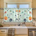 thumbnail image 2 of Yayeee Kitchen Curtains Tier Set of 2 Light Filtering 57"x24" Over Sink Window Panels, Space Patterns, 2 of 7