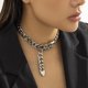 thumbnail image 5 of Collar con hebilla de cinturón, colgante de bloqueo Punk, collar elegante Vintage, 3 uds., 5 of 5