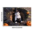 thumbnail image 3 of Nnndbs Halloween Optical Illusion Rug, 3D Visual Trap Floor Mat, Non Scary Carpet for Entryway Living Room Home Halloween Decor, 3 of 7