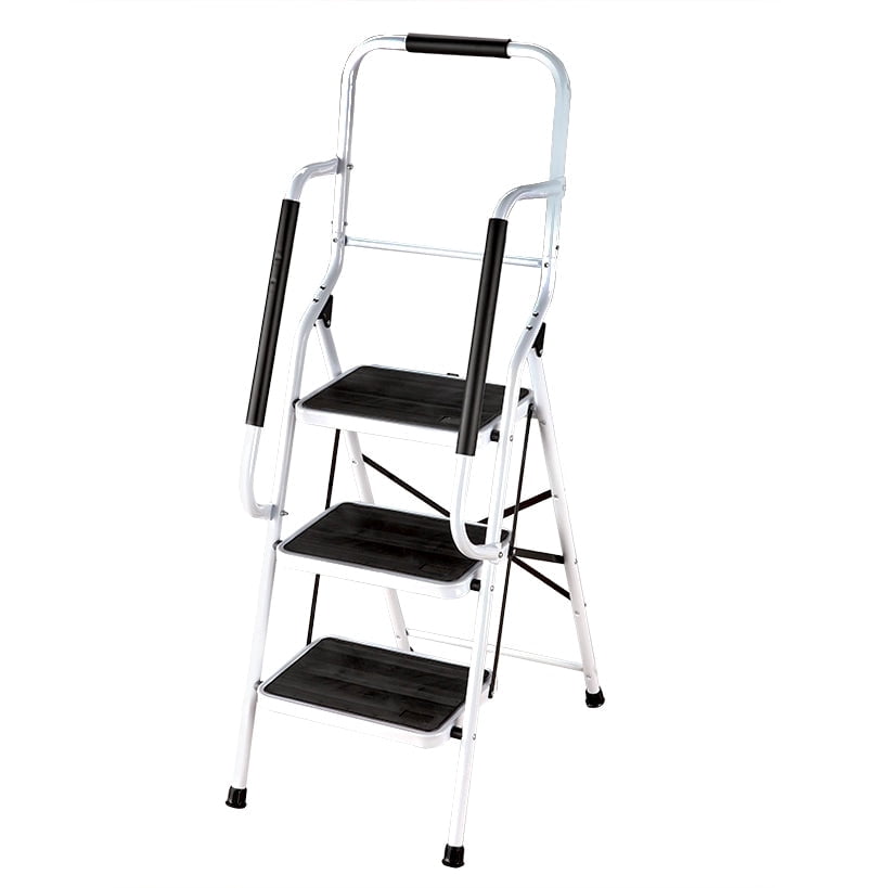 KINGRACK 2 Step Folding Ladder With Non-Slip Wide Pedal, Handle, Sturdy KINGRACK 2 Step Folding Ladder With Non-Slip Wide Pedal, Handle, Sturdy