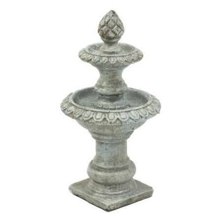 - Ebros Enchanted Fairy Garden Miniature 2 Tier Artichoke Finial Water Fountain Figurine 5