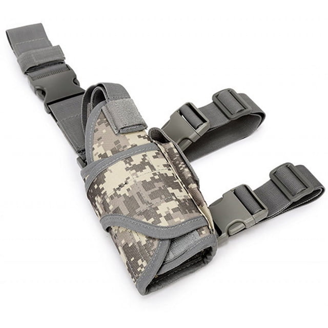 Funda multifuncional para piernas, bolsa para piernas para deportes al aire libre, funda de extracción rápida, funda universal de camuflaje para polainas y cintura