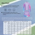 thumbnail image 7 of TSSOE Kids Figure Ice Skating Outfit Full Zip Up Jacket Rhinestone Sweatshirt with Colorful Skater Hot Pink 14, 7 of 7