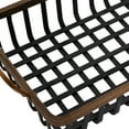 thumbnail image 5 of DecMode 29", 23"W Black Wood Grid Tray, 2-Pieces, 5 of 8