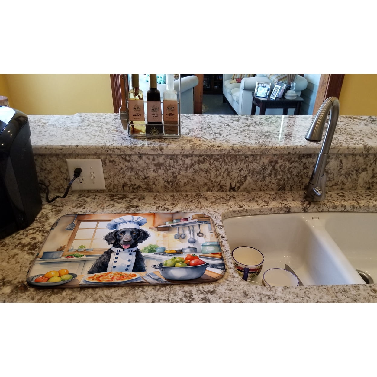 Yorkie Yorkshire Terrier The Chef Dish Drying Mat