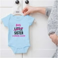 thumbnail image 5 of Big Sis Little Sister Coming Soon Bodysuit Jumper Girls Infant Baby Brisco Brands 6M, 5 of 6