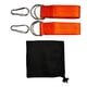 thumbnail image 3 of Juego de correas resistentes para colgar columpios de exterior, hamacas de yoga, correas de árbol con mosquetones y anilla en D, bolsa de almacenamiento (naranja), 3 of 7