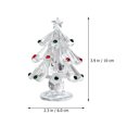 thumbnail image 3 of Decoración de árbol de Navidad de cristal, decoración de escritorio, adorno de árbol de Navidad navideño, 3 of 8