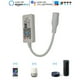 thumbnail image 3 of Injueey DC5V/12V/24V Controlador WiFi inalámbrico Bluetooth RGB/RGBW Controlador LED IR RF Type2 NO2, 3 of 6