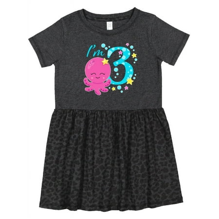 

Inktastic I m Three Cute Octopus Birthday Girls Toddler Dress