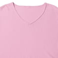 thumbnail image 6 of Men's Casual Solid Color V Neck Pullover Shirt Faddish Long Sleeve Soft Casual Basic T Shirts Lightweight Slim Fit Sports Shirt, 6 of 7