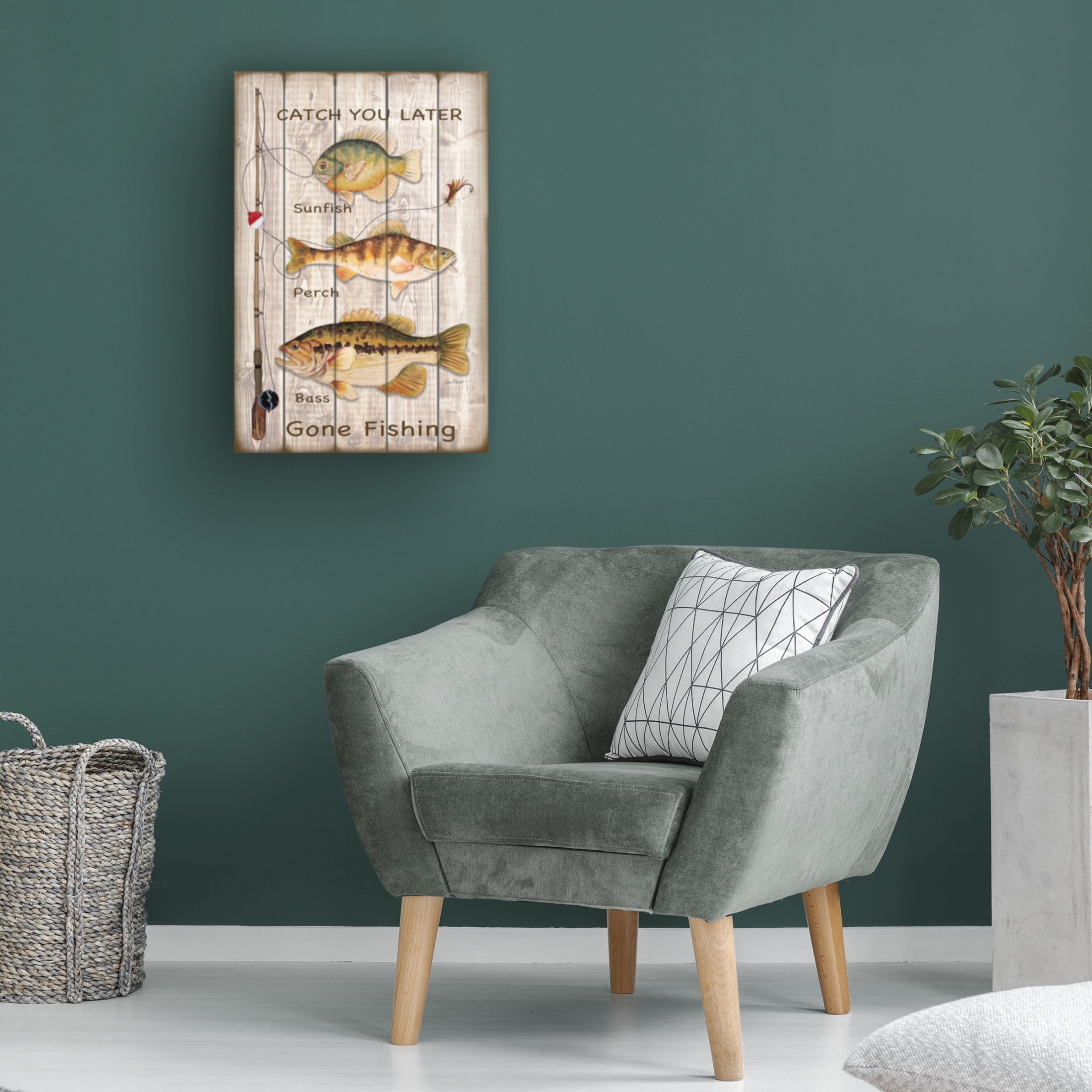Canvas Wall Art - Jean Plout 'Catch You Later' Wall Art for Living Room, Bedroom, or Office Décor by Trademark Fine Art - 16 x 24 Inches