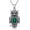 Style 3, variant on 925 Sterling Silver Owl Necklace for Women, Lab-Grown Emerald/Malachite Pendant Necklace, Jewelry Gift for Mom Mother Wife on Birthday/Anniversary/Christmas