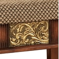 thumbnail image 4 of Sarantino Vanity Bench Natural Cherry, 4 of 5