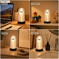 thumbnail image 6 of Halloween Night Light Decor Ghost Jar Glass Halloween Colorful LED Lamp 7.48x4.33in Battery Operated & Soft Light for Bedroom Living Room Indoor Halloween Home Decor by MPOISVA, 6 of 7