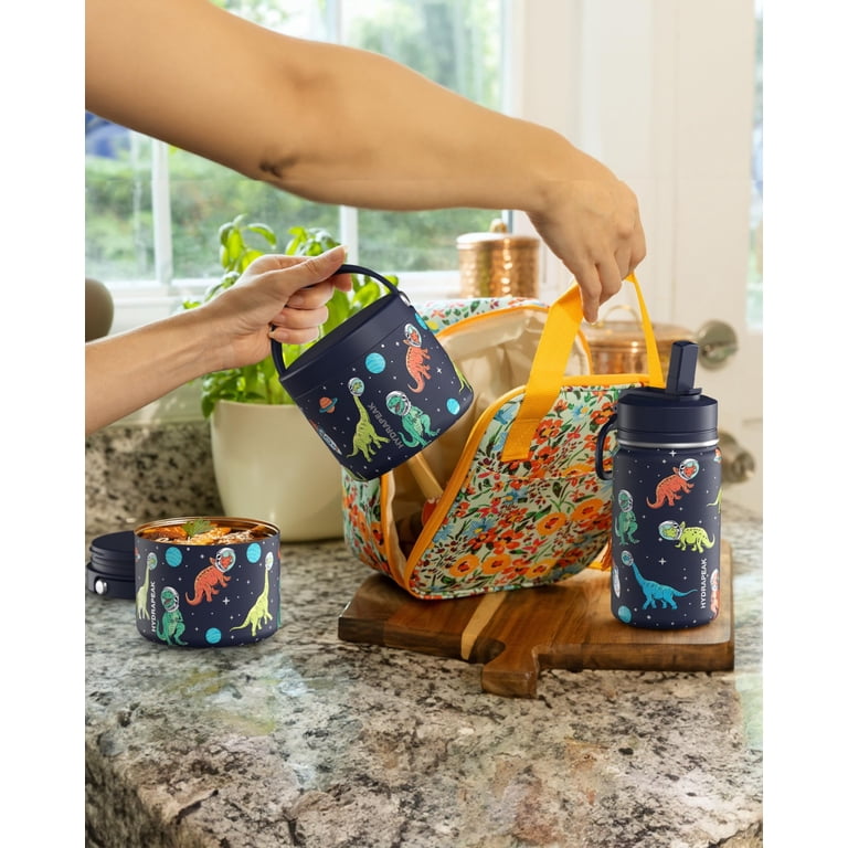 Hydrapeak Mini 14oz Fun Sticker Print Water Bottle with Straw Lid