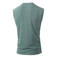 thumbnail image 6 of RongHuan Summer Tank Tops Men Vintage Sleeveless Henley Shirts Lightweight Button Up Gym Workout Tee Beach Casual Top, 6 of 9