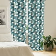 thumbnail image 2 of Abstract Curtains 2 Panels Set, Circular Pattern with Weave Lines Round Ornamental Composition Vintage Motifs, Window Drapes for Living Room Bedroom, 56"W X 84"L, Multicolor, by Ambesonne, 2 of 5