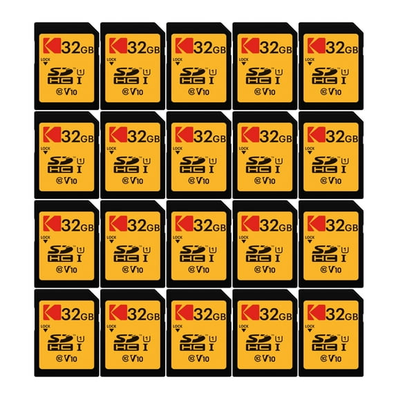 Kodak 32GB Class 10 UHS-I U1 SDHC Memory Card (20-Pack)