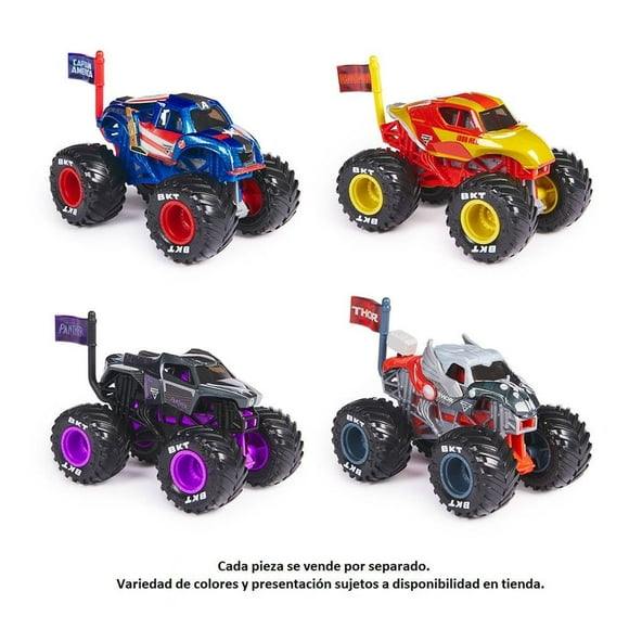 Vehículo Monster Jam Marvel 1:64 Varios Modelos 1 Pieza