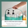thumbnail image 4 of Cesta de ducha para el hogar, cesta de baño multifunción, asa, organizador de maquillaje, accesorio de ducha, 4 of 5