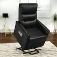 thumbnail image 3 of Cosmic Homes Fauteuil Releveur Inclinable Noir, Housse en Tissu Riche, Profil Mince, 3 of 8