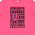 thumbnail image 4 of Inktastic Cystic Fibrosis Awareness Strength Courage Support Youth T-Shirt, 4 of 5