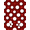 Red, Pattern 2, variant on ODIKA 4' x 6' Machine Washable Non-Slip Area Rug, retro dot High Traffic Rug, Red, 1125575