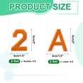 thumbnail image 2 of 72 Pcs Letras y Números Plancha, Parches de Letras A-Z de 1.5 Pulgadas y Parches de Números 0-9 para Ropa Naranja, 2 of 7