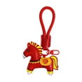 thumbnail image 3 of Milageto Horse Bag Charm Holiday Supplies Horse Keychain for Handbags for Women Girls Prosperous, 3 of 8
