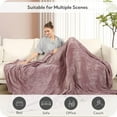 thumbnail image 6 of SUNNY HEAT Electric Heated Blanket Flannel 90" x 100" King Size-4 Heating Settings & 10 Hours Auto Off, Cozy Machine Washable-Purple, 6 of 7