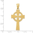 thumbnail image 3 of 14K Yellow Gold Charm Pendant Themed 45 mm 24 Celtic Cross, 3 of 3