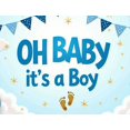 thumbnail image 4 of LUUFILx Baby Shower Backdrop for Baby Boy Banner with Balloons and Footprints Ideal for Party Decorations Photography Backgrounds Wall Banner Occasion, 4 of 7