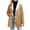 Khaki, variant on Lovskoo 2024 Women 2023 Winter Faux Suede Coats Fleece Shearling Lined Jacket Faux Fur Lapel Pockets Warm Fall Trendy Outerwear Black