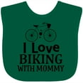 thumbnail image 3 of Inktastic Biking with Mommy Bicycle Boys or Girls Baby Bib, 3 of 4
