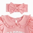 thumbnail image 4 of mgoYE Baby Girl Clothes 3-6 Months Newborn Baby Girl Summer Clothes Infant Daddys Little Girl Outfit Romper+Tutu Skirt Set Cute Baby Girl Outfits(Red,3-6 Months), 4 of 6