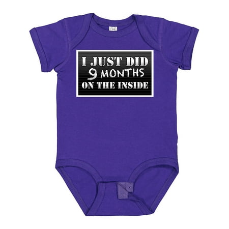 

Inktastic 9 Months on the Inside Gift Baby Boy or Baby Girl Bodysuit