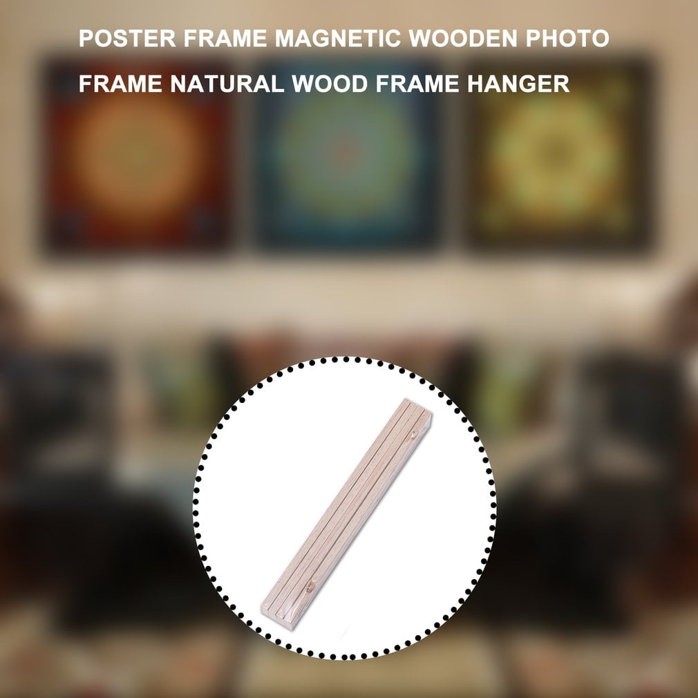 Poster Frame Wooden Photo Frame Natural Wood Frame Hanger 21cm
