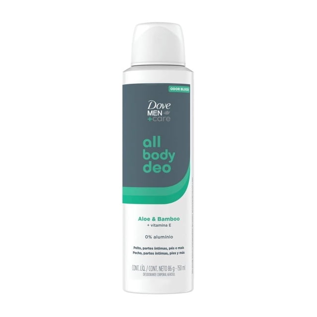 Desodorante Dove Men+Care All Body Deo Aerosol Aloe & Bamboo
