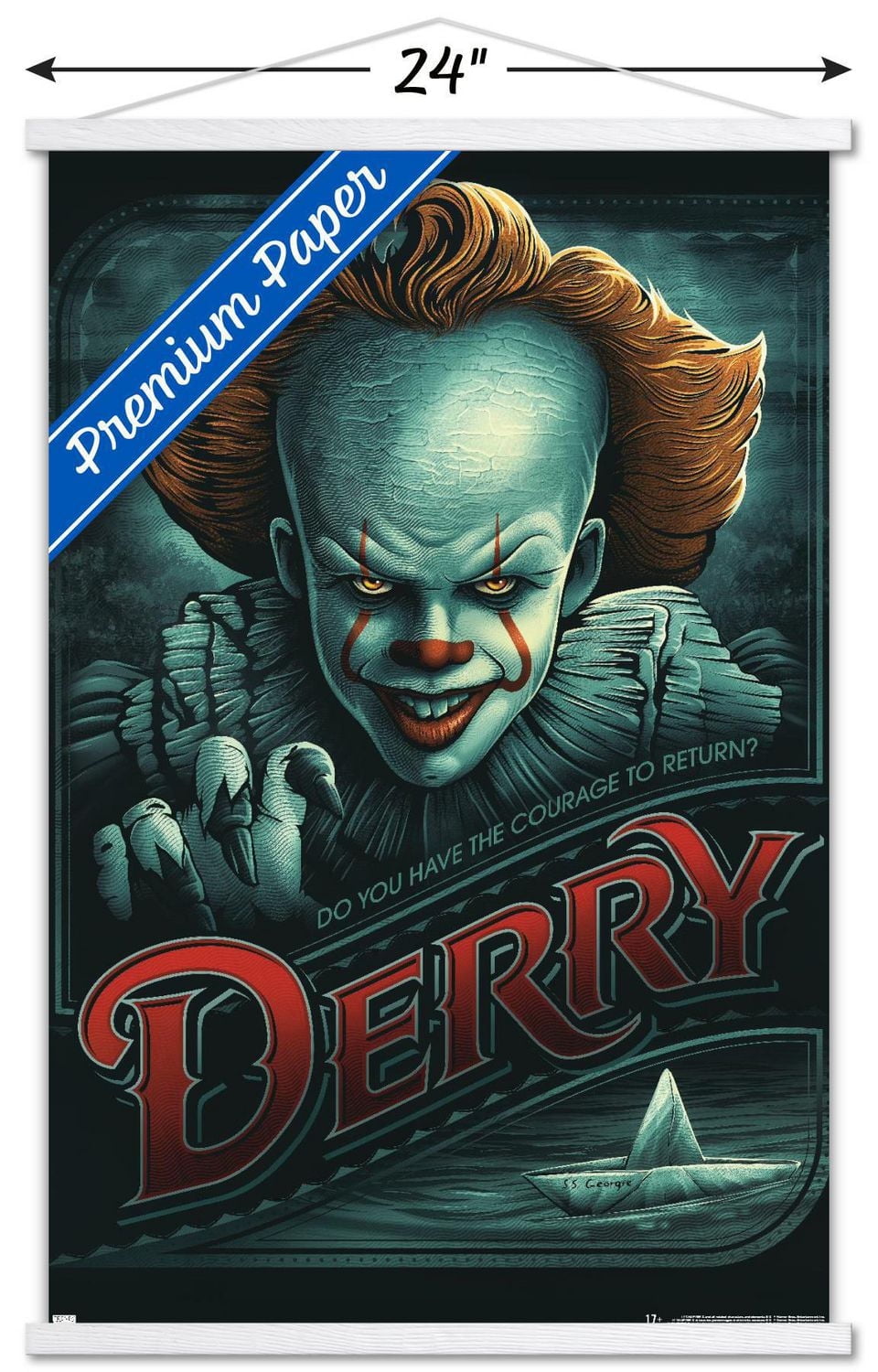 IT - Pennywise Derry Wall Poster