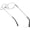 50252 Silver, variant on HEPIDEM Vintage Style Rectangular Rimless Metal Eyeglasses for Men Frameless Zircon Diamonds Glasses Frame (50254 Gold)