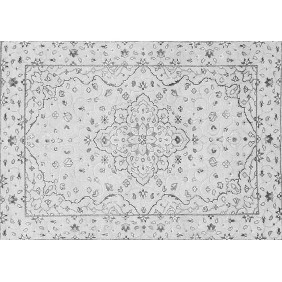 Ahgly Company Indoor Rectangle Persian Gray Traditional Area Rugs, 7' x 9'
