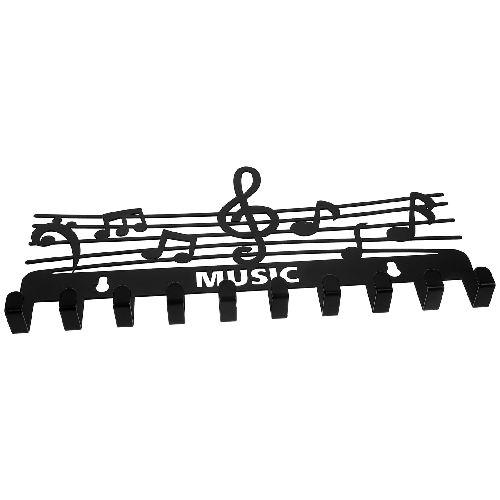BESTYASH Key Holder Wall Hook Rack Black Key Holder 1Pcs Decorative Home Decor