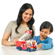 Bluey Fire Truck with Bluey Exclusive Firefighter Bingo and Bob Bilby, Ages 3+